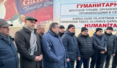 Rusiyanın Sverdlovsk vilayətindəki diasporumuz Türkiyəyə humanitar yardım kampaniyasını davam etdirir