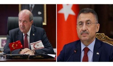 Türkiye Cumhuriyeti Cumhurbaşkanı Yardımcısı Fuat Oktay Cumhurbaşkanı Ersin Tatar’a başsağlığı mesajı gönderdi
