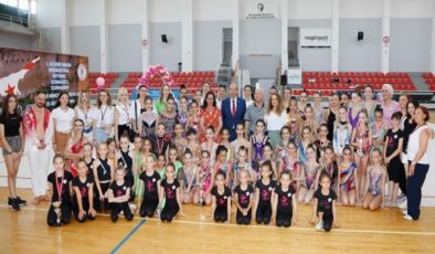 Cumhurbaşkanı Tatar, uluslararası jimnastik turnuvasında konuştu