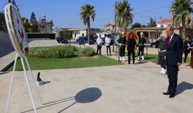 Cumhurbaşkanı Ersin Tatar, Beyarmudu Şehitleri anma töreninde konuştu