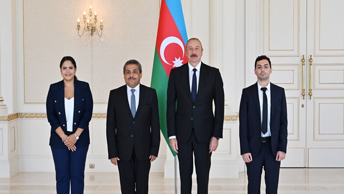 İlham Aliyev, Kolombiya’nın Azerbaycan’a yeni atanan büyükelçisinin itimatnamesini kabul etti