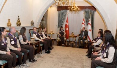 Cumhurbaşkanı Ersin Tatar, KKTC İzci Liderleri Derneği heyetini kabul etti