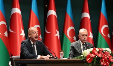 Azerbaycan ve Türkiye Cumhurbaşkanları basına açıklamalarda bulundu