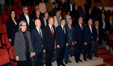 Cumhurbaşkanı Ersin Tatar, Baf Direnişi’nin 60’ncı yıldönümü vesilesiyle düzenlenen “Baf Şehitlerini Anma Gecesine” katıldı.