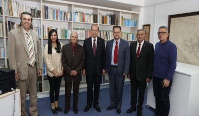 Cumhurbaşkanı Ersin Tatar, Mahmut İslamoğlu Kıbrıs Kitaplığı’nın açılış töreninde konuştu