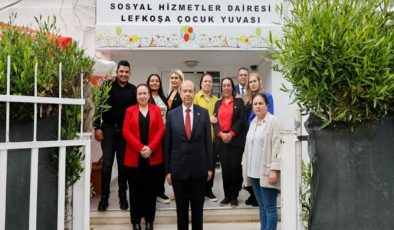 Cumhurbaşkanı Ersin Tatar, Lefkoşa Çocuk Yuvası’nı ziyaret etti